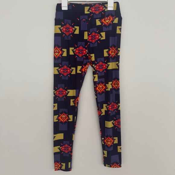 Lularoe OS Leggings, Aztec Print - Picture 2 of 6